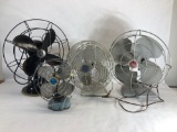 Vintage Skeleton Fans, 4 Units