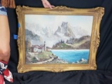 Framed Oil Painting on Canvas