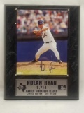 Nolan Ryan Signed Plaque 293/500