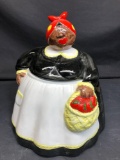 Omnibus Japanese Africana Black Mama Porcelain Jar