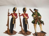 Sexton Painted Cast Aluminum Revolutionary War 3 Units