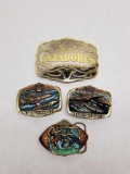 1980s Belt Buckles 4 Units