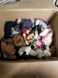 Box Full of Vintage Stuffed Dolls Bears