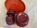 Box of bowls and plates