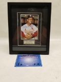 Stan Musial Signed Framed Photo COA