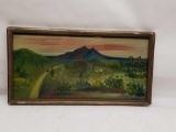 Wallace Painting on Board Framed