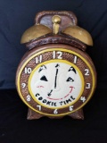 Vintage Clock Cookie Jar