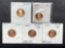 5 Coin Proof Penny Lot