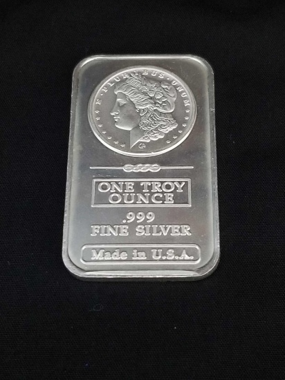 1 Troy Ounce .999 Fine Silver Bar