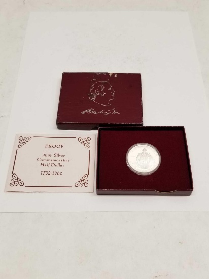 Proof 90% Silver Commemorative Washington Half