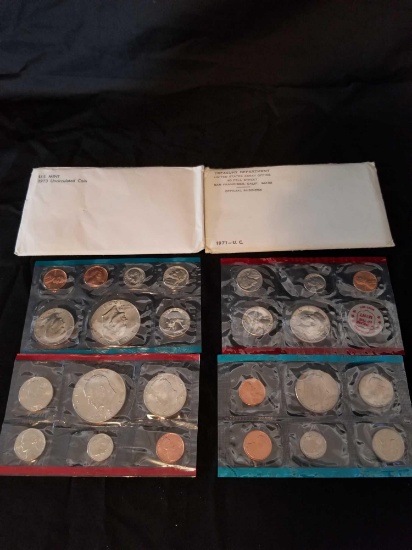 1971 1973 US Mint Sets