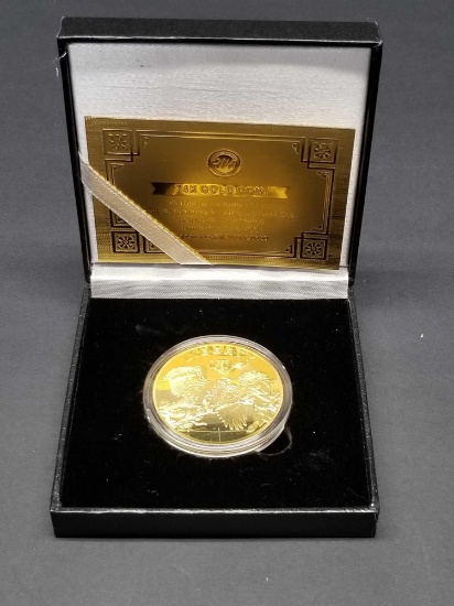 24k Gold Plated Limited Edition Coin in Box