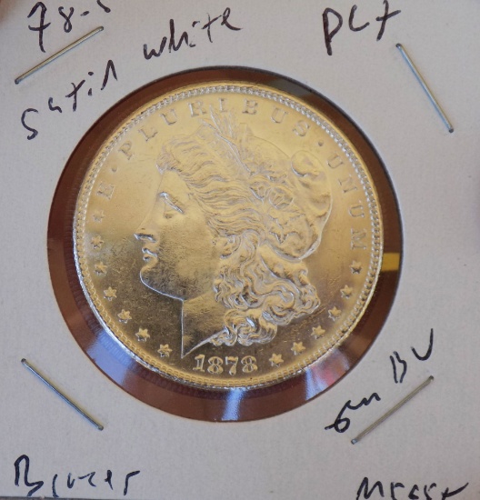 1878 S Gem BU Morgan Silver Dollar PL