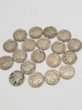 Full Date Buffalo Nickels 19 Units