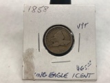 1858 Flying Eagle Cent Rare Original Full Date
