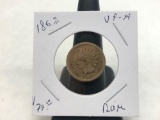 1862 Indian Cent Rare Early Year Better Grade