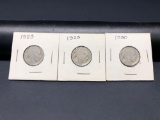 Lot of 3 Buffalo Nickels, x2 1923, 1930