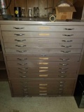 Metal Drawings Plans Flat File Cabinet 16 Drawers rm5