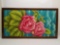Framed Rose Flower Cloth