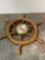 Ships and time pirate wheel clock