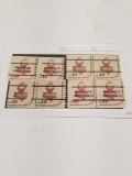 Vintage First Class Postage Stamps 12 Cents 8 Units