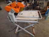 Chicago Tile Saw w/ Stand & Pump