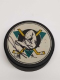 1993 1994 Anaheim Mighty Ducks Puck Signed
