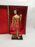 Vintage Japanese Geisha Doll With Box
