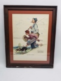 Norman Rockwell Framed Lithograph Spring