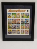 Legends of Baseball Framed Stamp Block