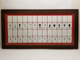 US Military Playing Cards Framed