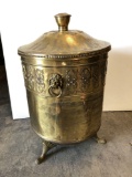 Decorative Brass Can w/ Lid