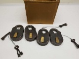 Decorative Cast Iron Locks Skeleton Keys 8 Units