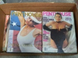 Box of Vintage Penthouse Magazines