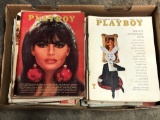 Box of Playboy Magazines 1960s