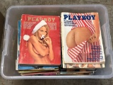 Bin Full of Playboy Magazines 1970s