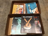 Box of Playboy Magazines, 1960s 22 Units