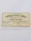 1861 Civil War Confederate States Bond Loan Slip