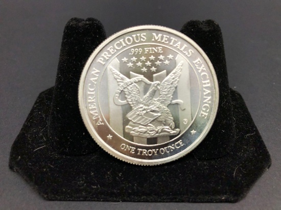 1 Troy Oz Bullion Round .999 Fine Silver