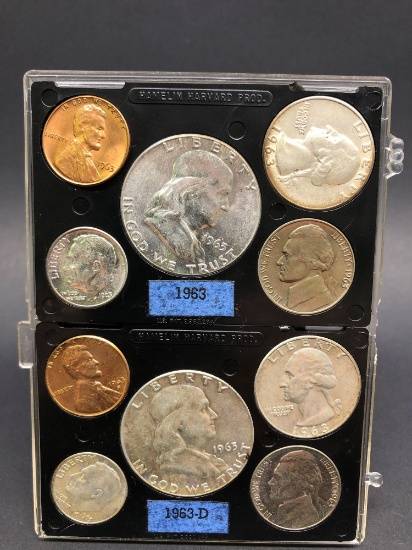 1963 90% Silver 10 Coin Mint Set