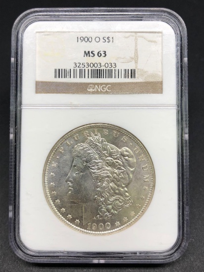 1900-O Morgan Silver Dollar Slabbed MS-63