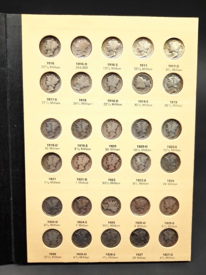 Mercury Head Dimes 1916-1945 Library of Coins Vol. 10 Premium Set