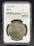 1904-O Morgan Silver Dollar Slabbed MS-61