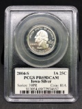 2004-S Iowa Silver Quarter Slabbed