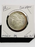 1886 Morgan Silver Dollar Rainbow PL PG Stunner