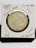 1884 S Morgan Silver Dollar Frosty Slider UNC Rare Date