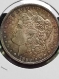 1896 Morgan Silver Dollar Electric Rainbow Gem BU Beauty