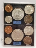 1964 Kennedy Silver 90% Mint Set 10 Coins P&D Mint