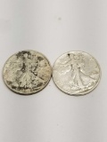 Walking Liberty Half 90% Silver 2 Full Dates