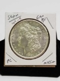 1881 S Morgan Silver Dollar Gem BU Frosty White Blazer